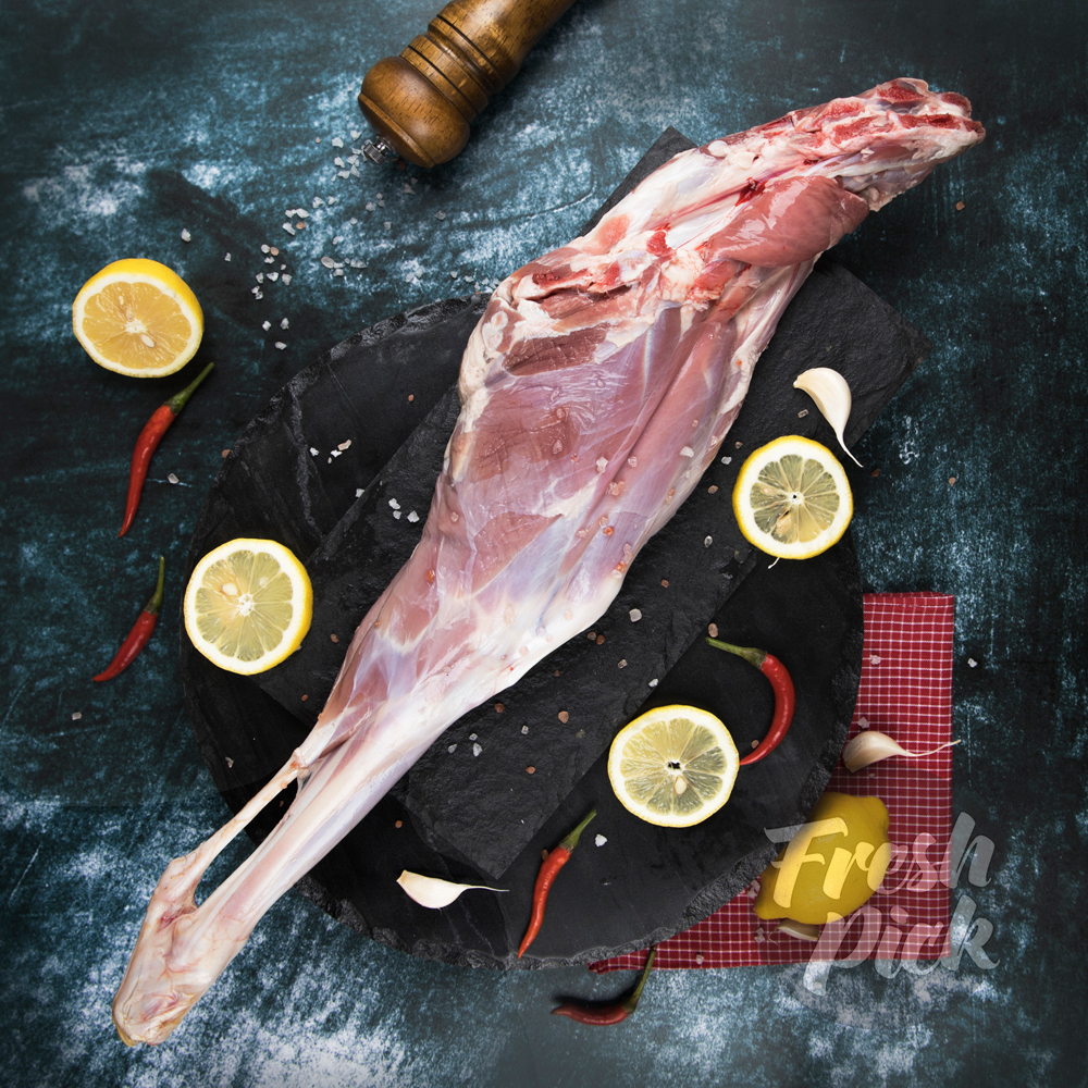 Lamb Mutton Leg - Whole 750-900g | Antibiotic-free | Grass-fed Farm-raised | Prime-grade meat |